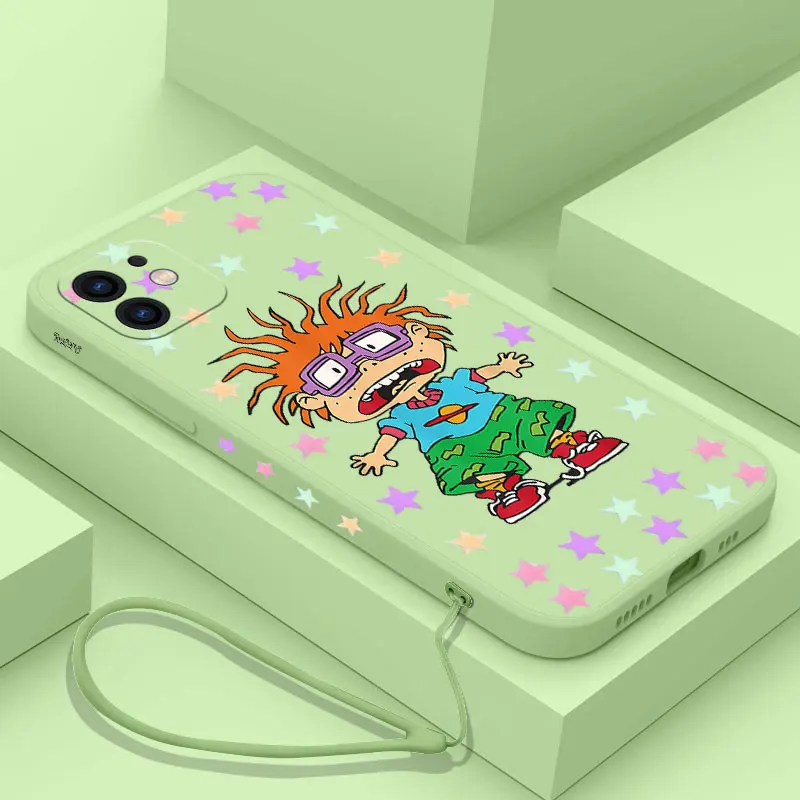 

Funny R-Rugrats Phone Case For Samsung A53 A50 A12 A52 A52S A51 A72 A71 A73 A81 A91 A32 A22 A20 A30 A21S 4G 5G with Hand Strap