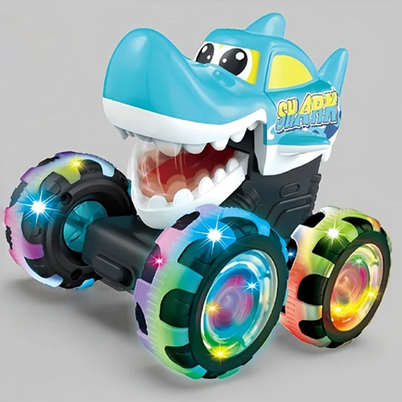 Игрушечные машинки Monster Truck с подсветкой, активируемой движением, машинки с функцией «Нажми и езжай» для мальчиков и девочек, подарок на день рождения или Рождество, мультяшная машинка-игрушка (art.: 3920db968e8f5) - 3920db968e8f5