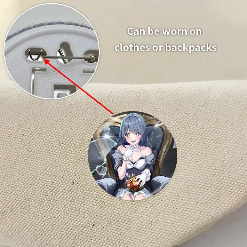 Kurokawa Akane аниме персонажи игры мягкая Кнопка значок брошь якорь периферийные