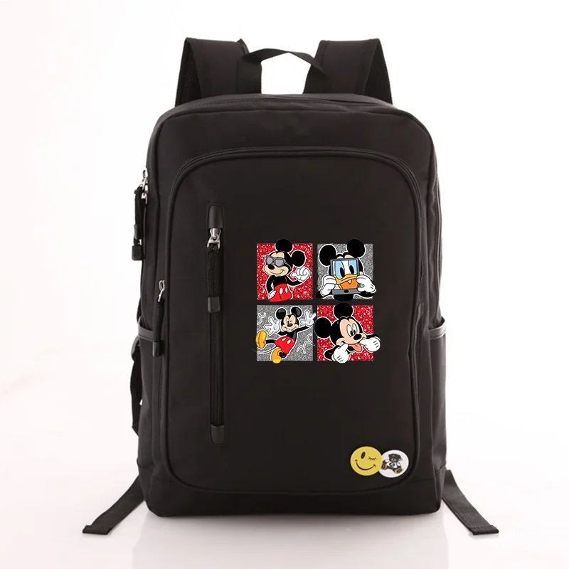 Disney Mickey Minnie Mouse School Bags For Teenager Laptop Backpack Boys Girls Book Bag Daypack Mochila Travel Bag