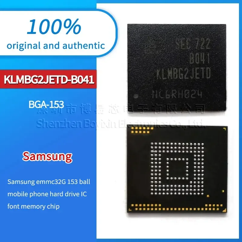 Original genuine KLMBG2JETD-B041 EMMC 32G BGA153