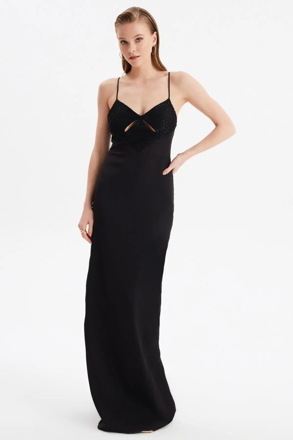 

Trendyol Collar Detail Evening Dress & Prom Gown TPRSS21AE0195