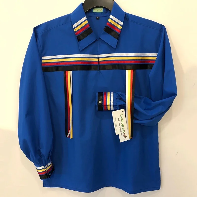 Beautyblue рубашка с лацканами для женщин новая мода индейская релия традиционная