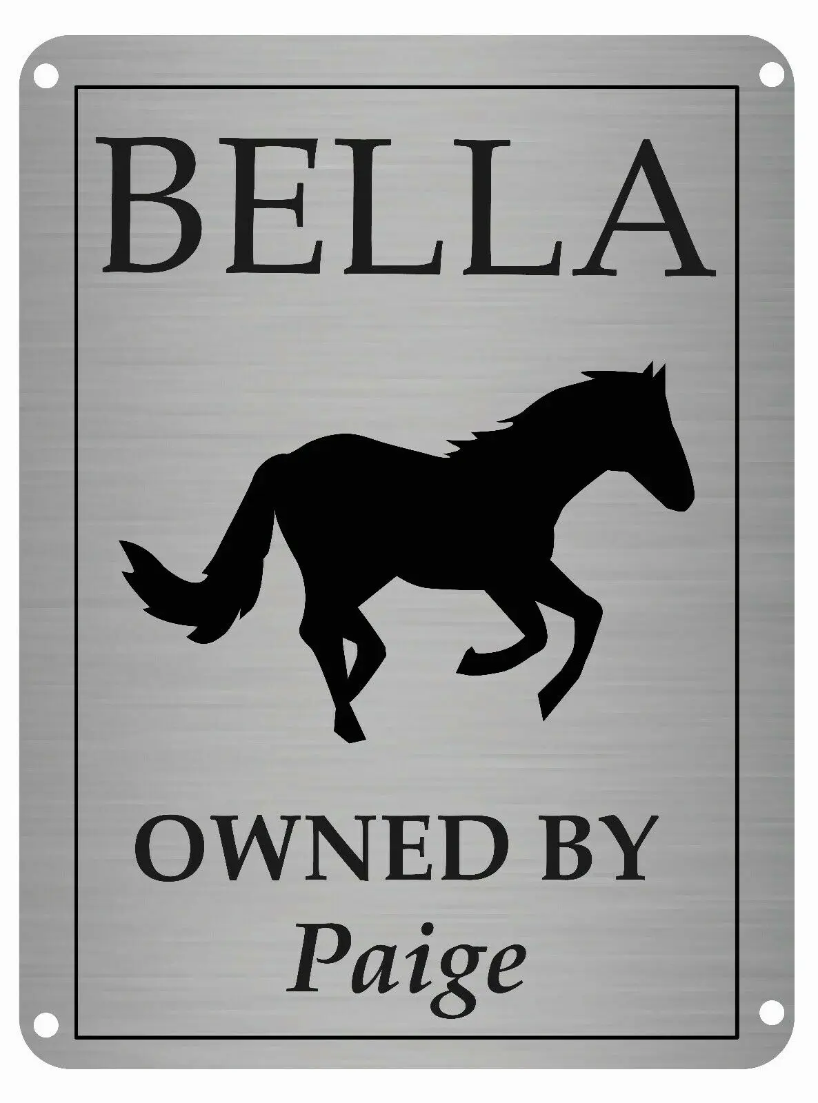 

Personalised Stable Door Sign, Horse/Pony Name, Horse Name Plate Plaque 20*30cm