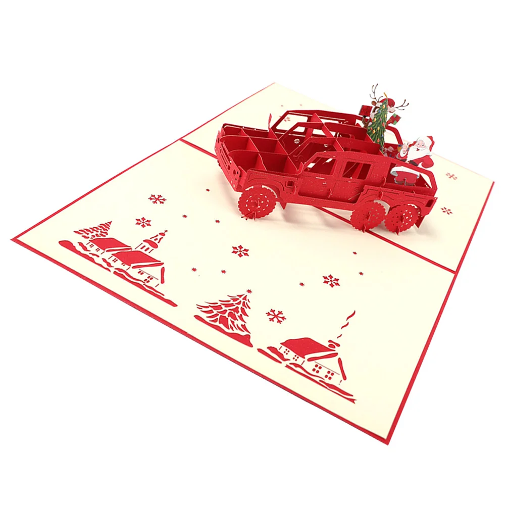 

1pc Delicate Christmas 3D Christmas Cards for Holiday Christmas
