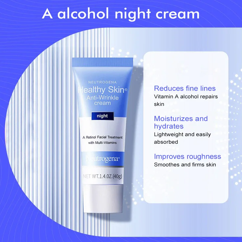 

Neutrogena Retinol Night Cream Anti-Aging Wrinkle Remoal Multi-Vitamin Facial Cream Moisturizing Firming Smoothing Skin 40g