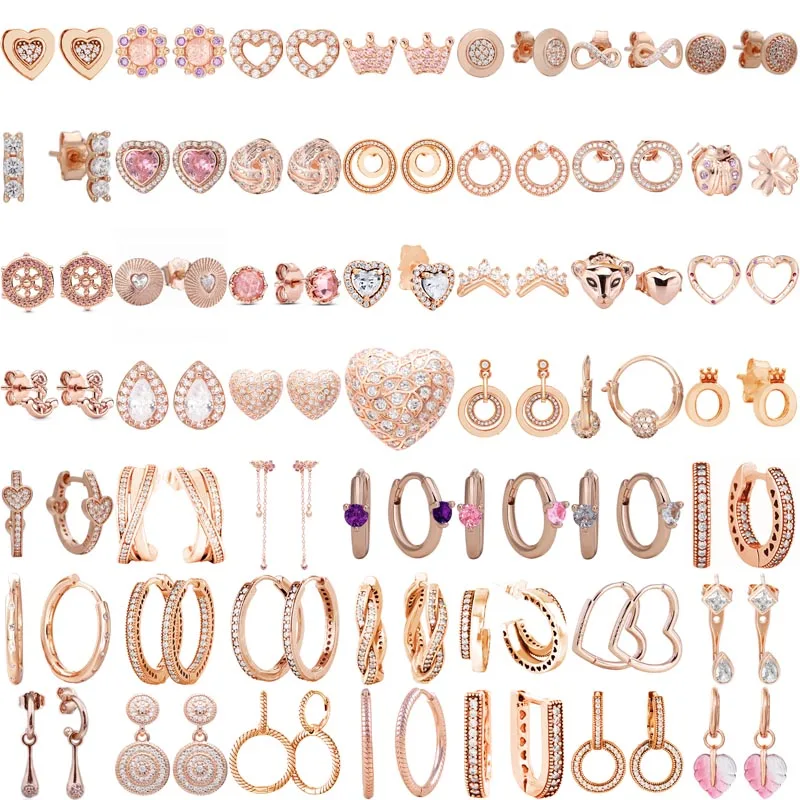 

925 пробы серебряные, розовые, золотые, розовые, сердца круга, подпись, очаровательные, подходят для оригинальных фотографий, ювелирные издел...