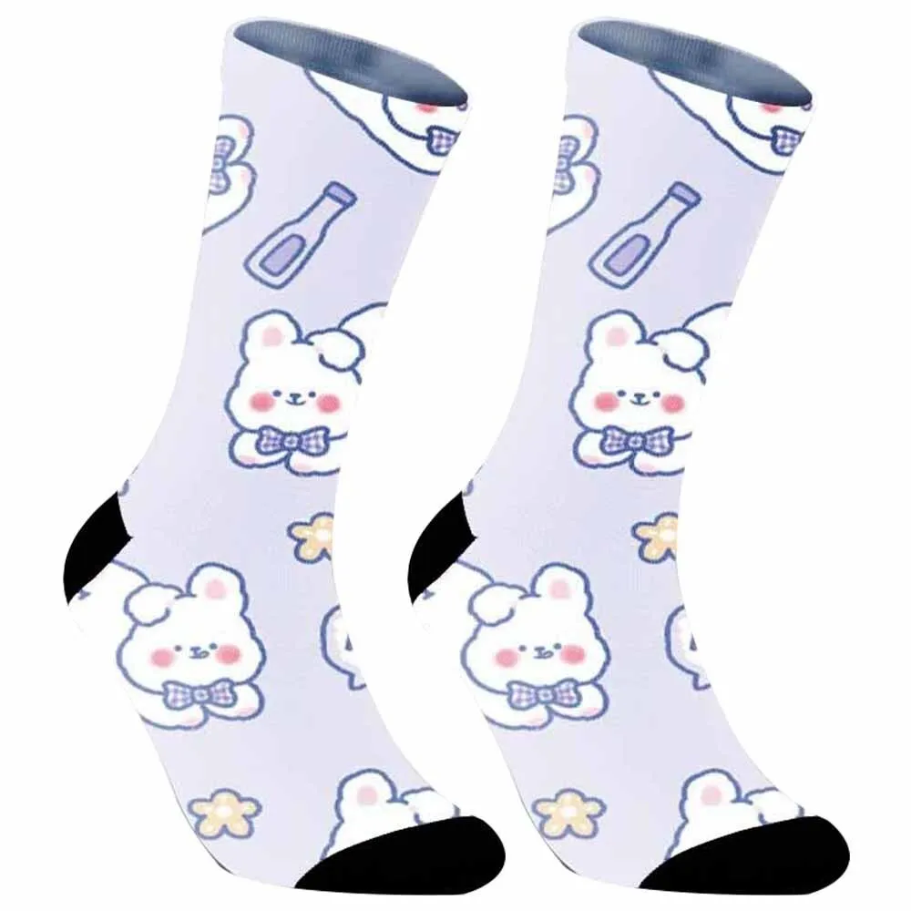 Новинка 2024 креативные трендовые милые забавные носки в стиле ретро с героями