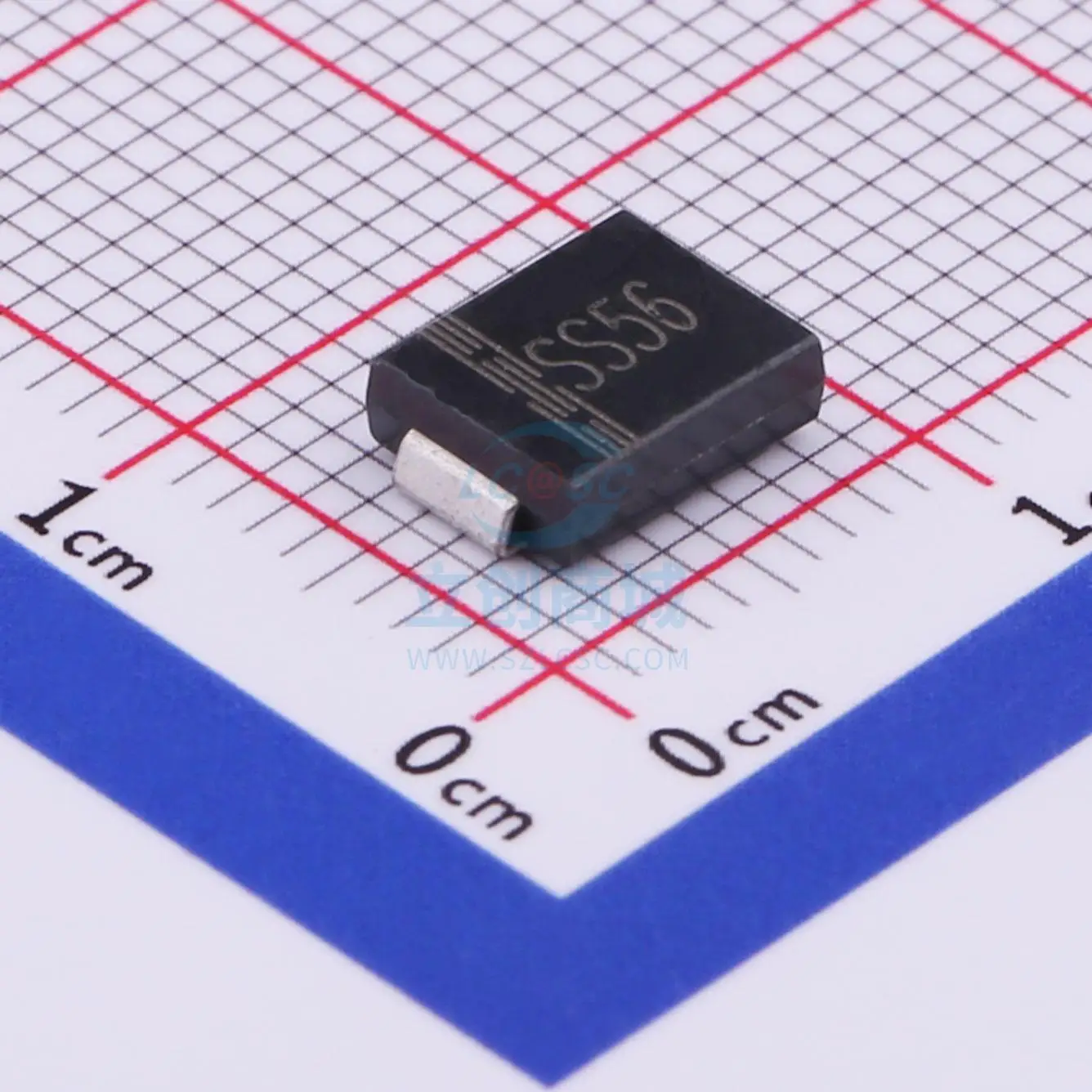 

free shipping 60V 5A 700mV@5A SS56SMC50pcs