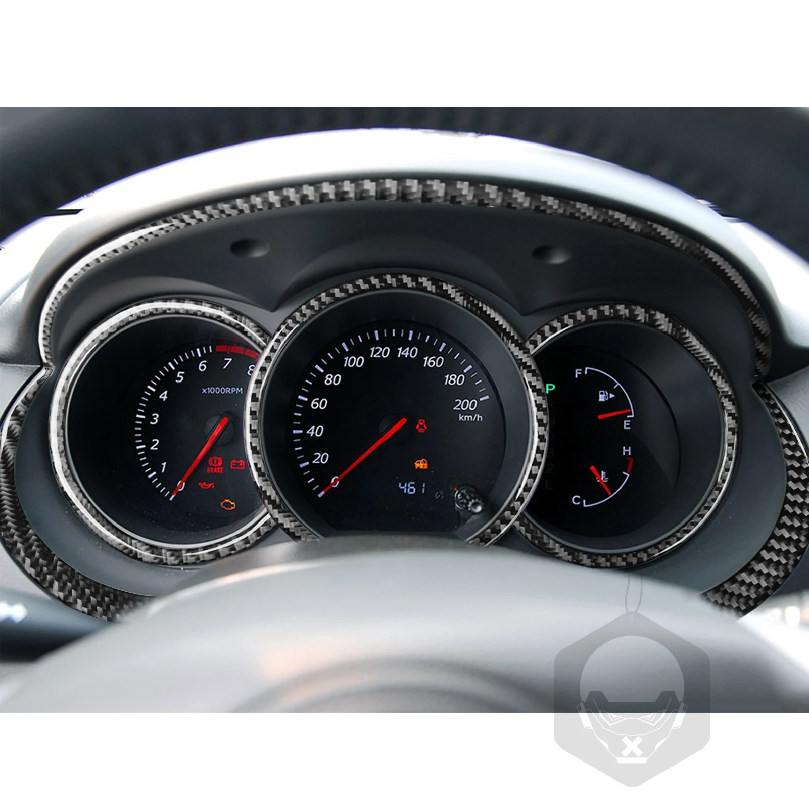 Углеродное волокно для Suzuki Grand Vitara 2006-2013 спидометр датчик топлива панель Рама