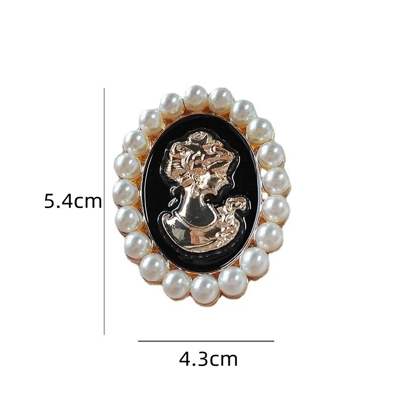Женская винтажная брошь с жемчугом