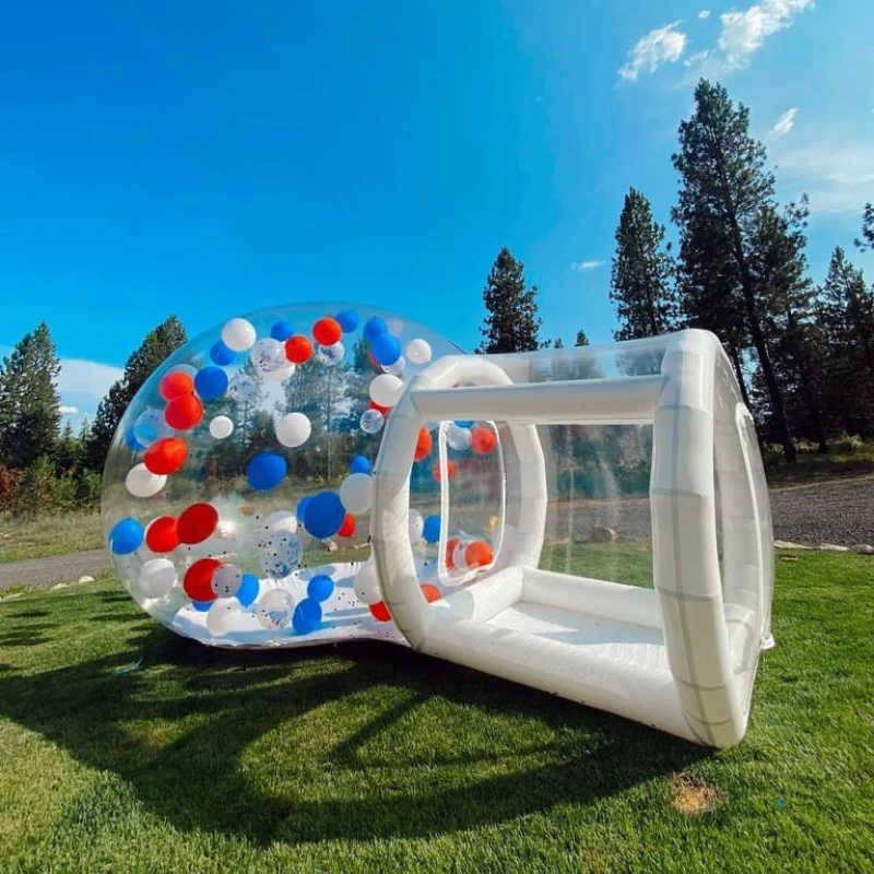 Детская купольная палатка для мероприятий на открытом воздухе прозрачный