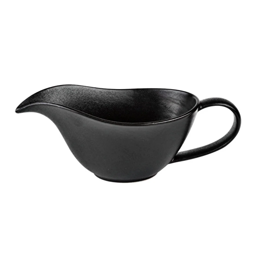 

Drainage Cup Spike Bowl Condiment Containers Gravy Boat Mini Sauce Pitcher Milk Jug Ceramic Saucer Porcelain Sauce Boat