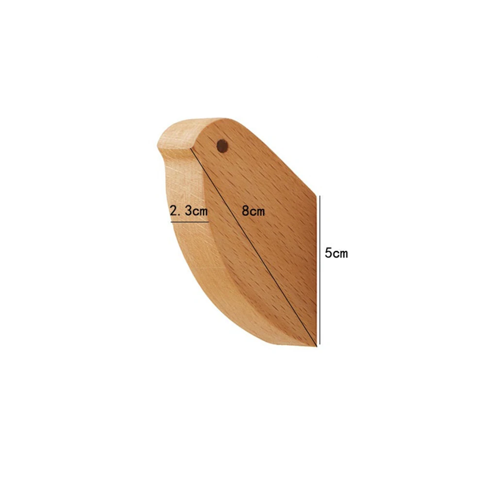 

Durable Bathroom Kitchen Hook Wood Storage Rack Wall Hook Wall Mounted