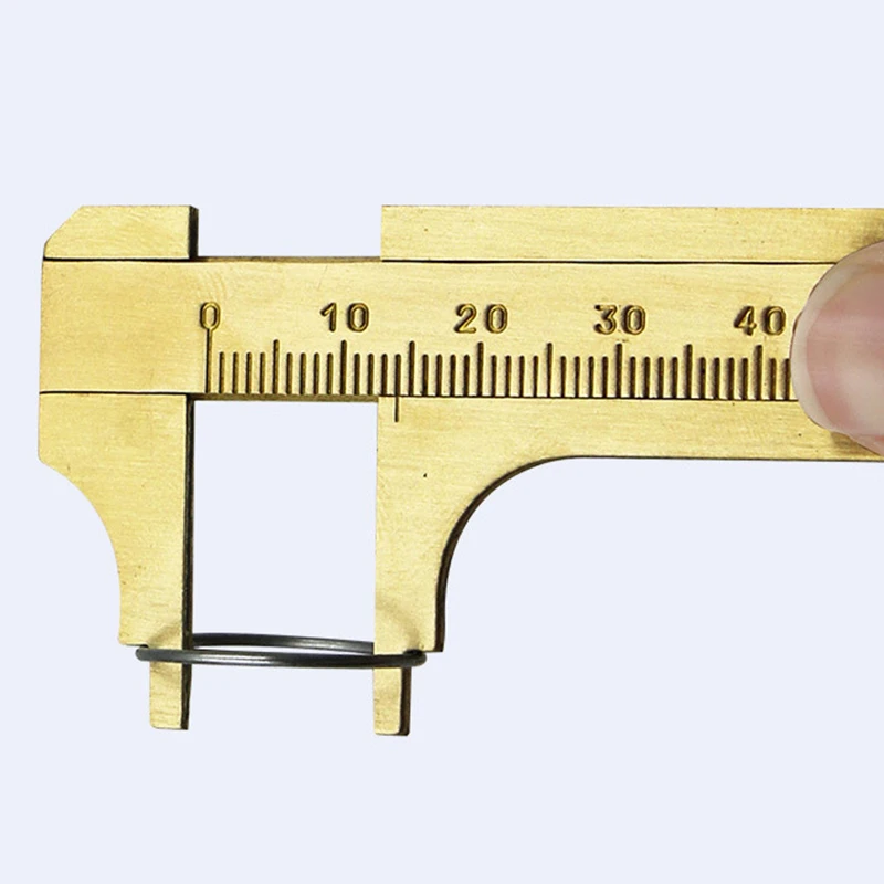 

Mini Brass Scale 80/100mm Sliding Gauge Vernier Caliper Ruler Pocket Measuring Tool Measuring durable portable brass Measuring