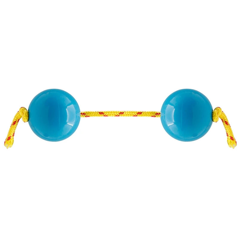 

1 Pair Rhythm Sand Ball Blue ABS+Climbing Rope Sand Egg Band Accompaniment Baby Early Education Toy Husband