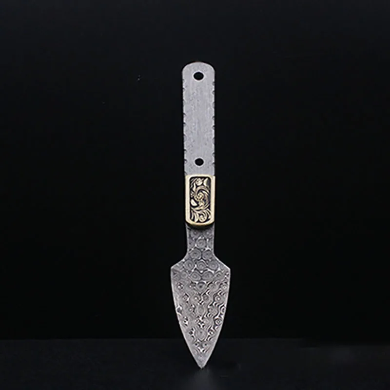 

Медный чайный нож из дамасской стали