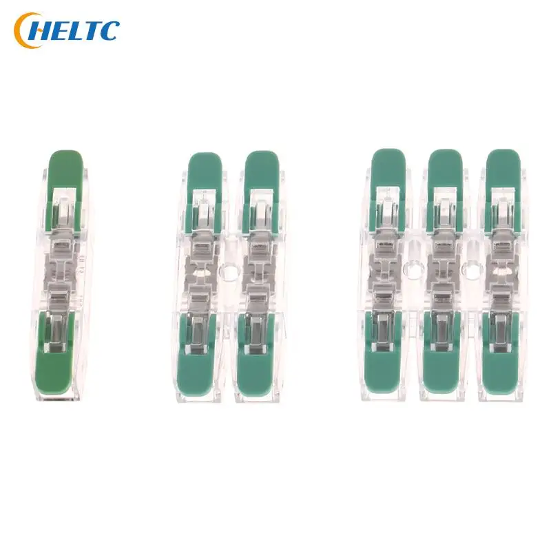 

High Quality 1pc Wire Connector Green Mini Quick Connector Universal Compact Wire Connector Plug-in Wire Terminal Home Connector