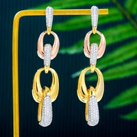 soramoore new luxury retro pendant earrings for gorgeous fashion women bridal earrings geometric oval super gift 2022 hot