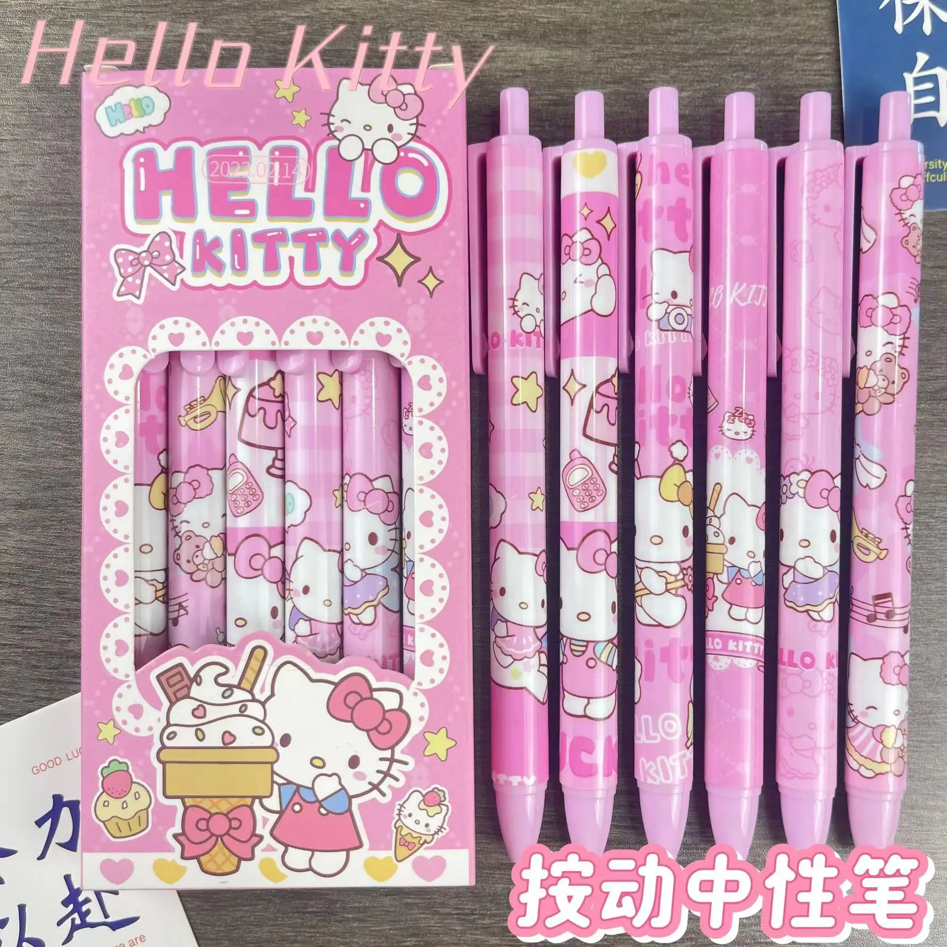 

MINISO Hello Kitty гелевые ручки чёрные 0,5 мм