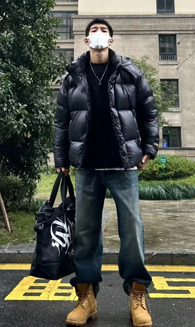 Рисунок 2 - Фирменное мужское зимнее модное пальто с гусиным пухом