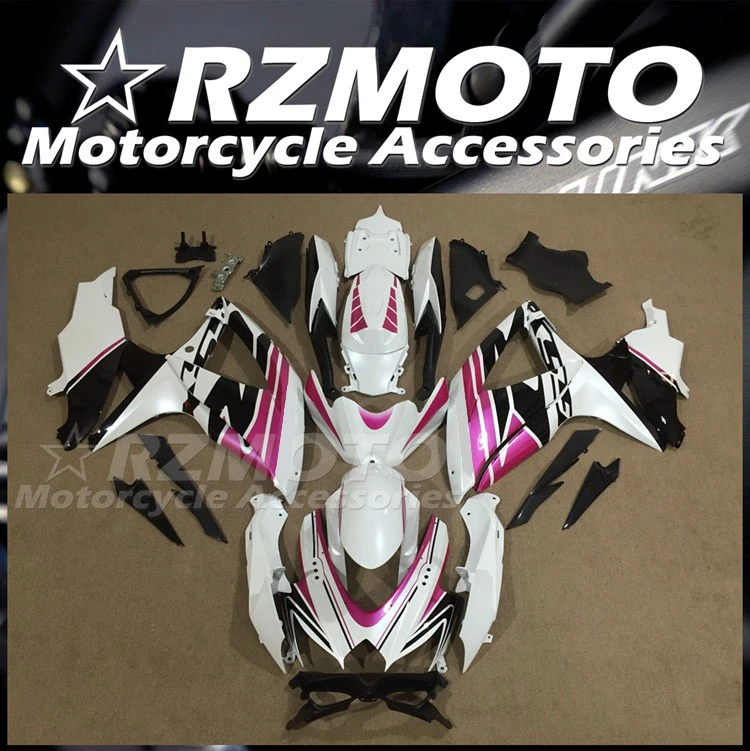

Новый комплект обтекателей из АБС-пластика подходит для Suzuki GSX-R 600 750 K8 08 09 10 2008 2009 2010 комплект обтекателей розового цвета на заказ