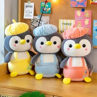 3540cm penguin hat cute plush dolls baby cute animal soft cotton stuffed soft toys sleeping mate gift jouets en peluche kawaii