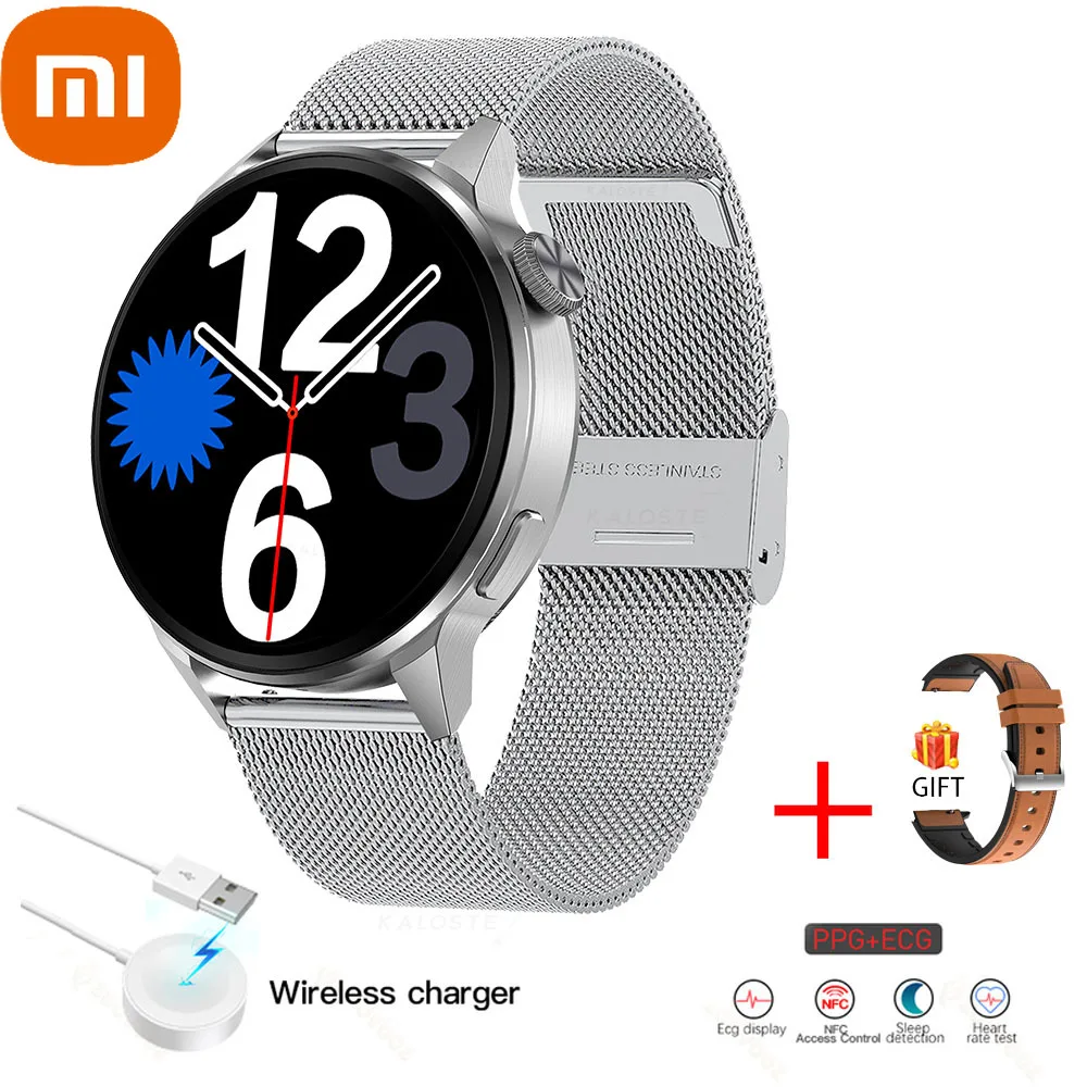

XIAOMI NFC Smart Watches Men Sport GPS Movement Track Fashion Women Bluetooth Call Custom Dial ECG Smartwatch For Android IOS