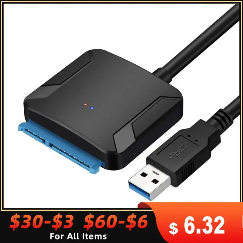 

Sata Cable Usb3.0 Hard Drive Converter Cable High Speed 480 Mbps Wd 2.5 3.5 Hdd Ssd Adapter Data Transfer Portable Universal