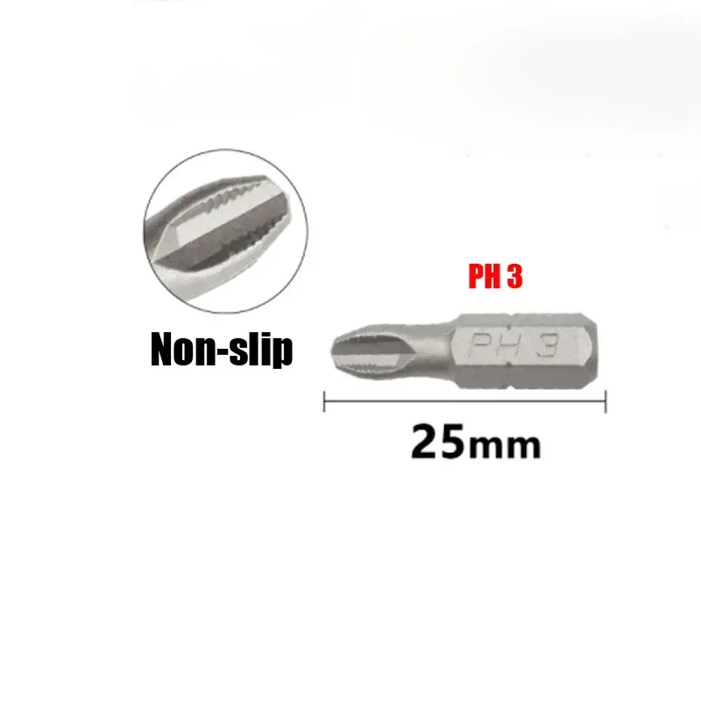 Набор бит отверток PH с шестигранным хвостовиком PH1/PZ1/PH2/PZ2/PH3/PZ3 противоскользящая