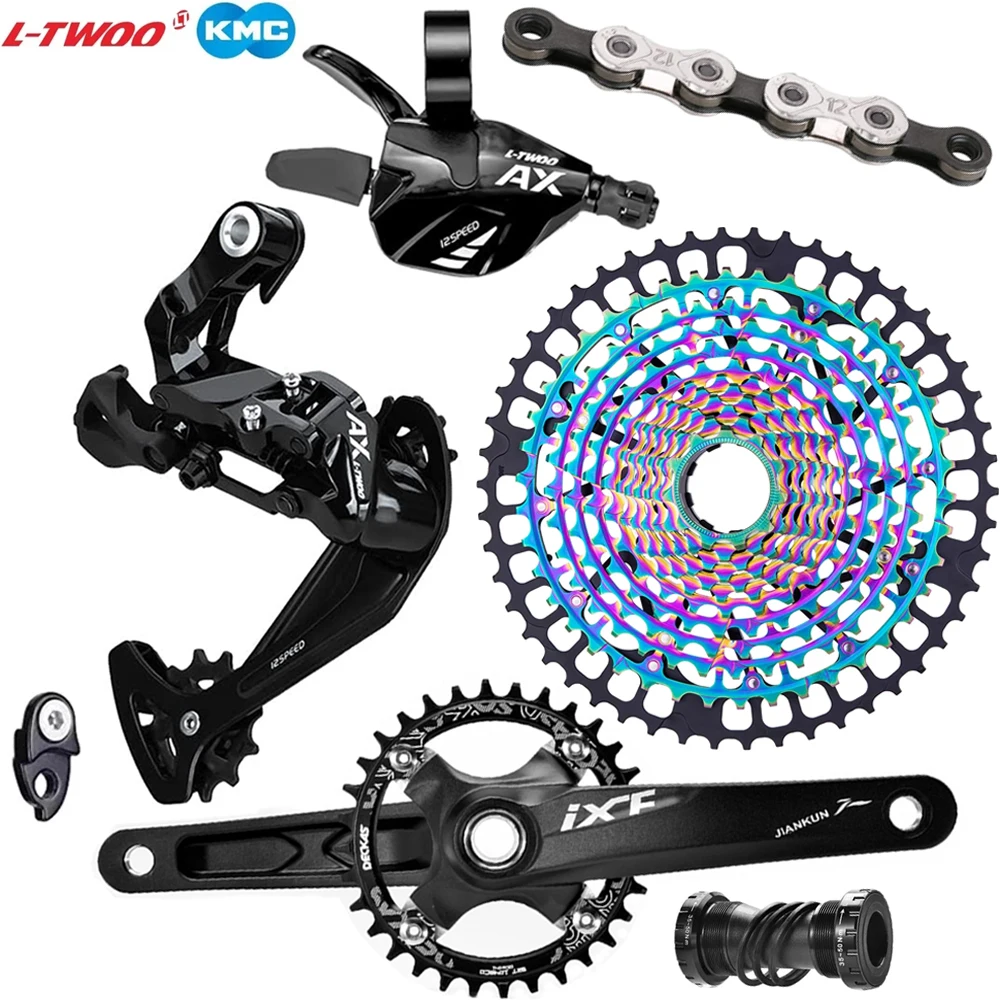 

Сверхлегкий переключатель передач LTWOO MTB, 12 Скоростей, 1X12, задний переключатель передач, набор кривошипников KMC X12 Chain 12S46T, 50T, свободное колесо...