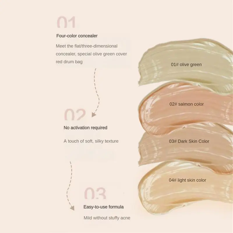 Консилер ZVEV крем консилер не снимает макияж закрывает для восстановления темных