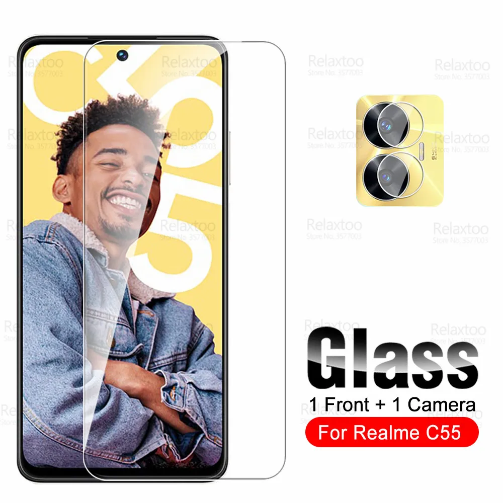 

Закаленное стекло для камеры Realme C55, 2-1, 4G, 6,72 дюйма