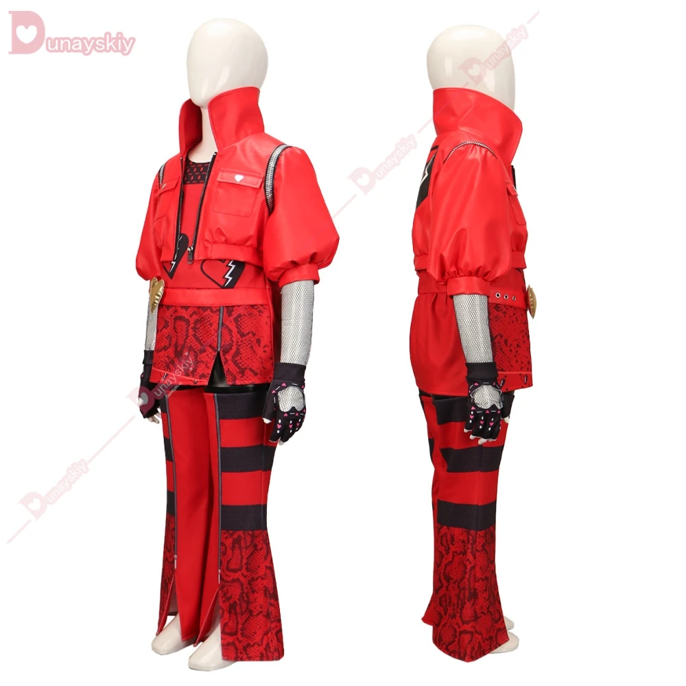 Детский красный костюм принцессы для девочек косплей 2024 D-Descendants Rise Fantasia детский