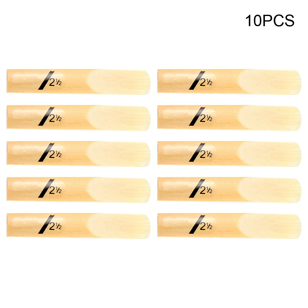 

10pcs Traditional Bb Durable Repair Clarinet Reeds Musical Professional Player Replacement Parts Strength 2.0 2.5 3.0 Beginner