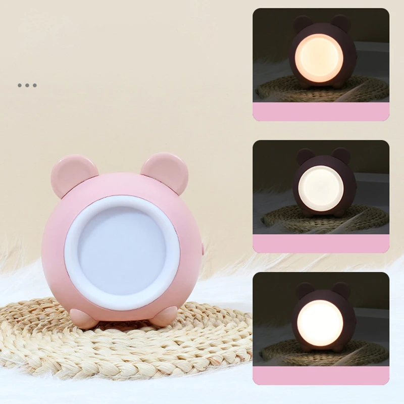 

Night Light Cute LED Touch Infinite Dimming Bedroom Sleep Lamp USB Charging Bedside Living Room Animals Deer Rabbit Bear