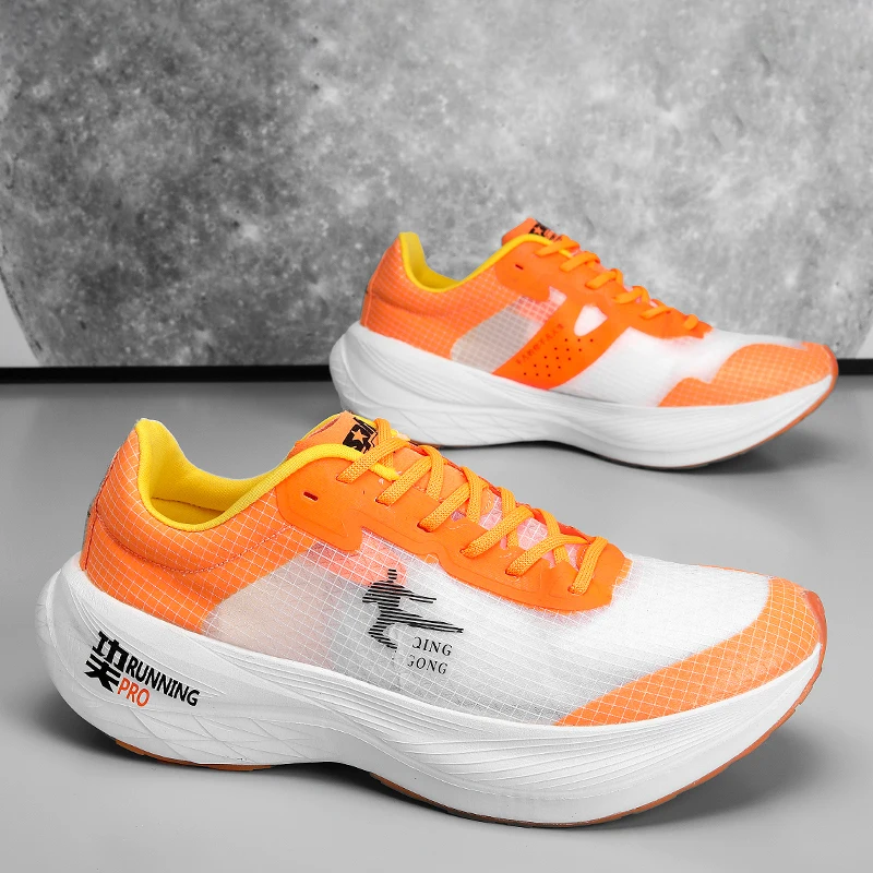 Men sneakers Lightweight Cushioning Outdoor Road Running Shoes Marathon Trail Sport Shoes Elastic Women Walking Tenis Masculino