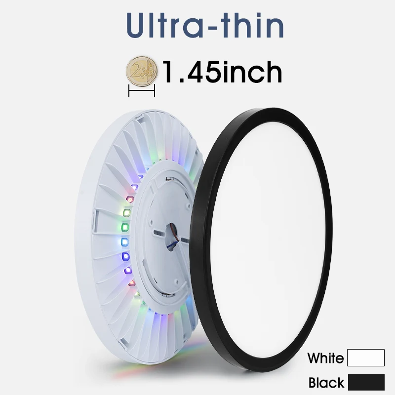 RGB Revolving Light Smart Ceiling Lamp For Home decor APP/Remote Control 28W Ultra thin LED Design Ceiling Light For Living room