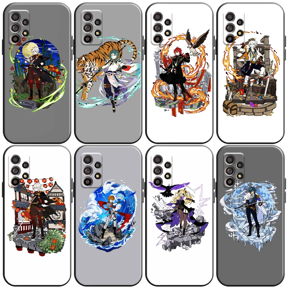 

Genshin Impact Project Game Phone Case For Samsung Galaxy S8 S8 PLus S9 S9 Plus S10 S10E S10 Lite Plus 5G Carcasa Coque