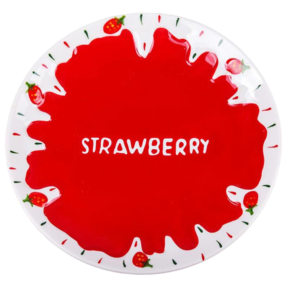 

Japanese Decor Serving Plates Deep Salad Plate Fruit Ceramic Pasta Plate Ceramics Ceramic Plates Strawberry Decor