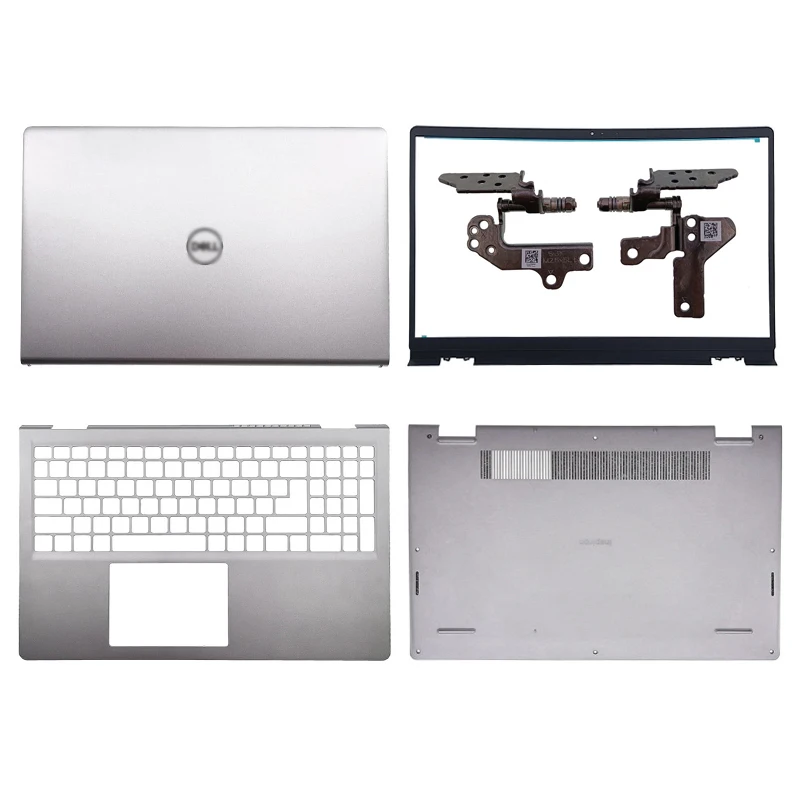 

NEW For DELL Inspiron 15 3510 3511 3515 3520 3521 3525 Silver Laptop LCD Back Cover/Front Bezel/Hinges/Palmrest/Bottom Case