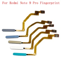 original fingerprint sensor home button flex cable for xiaomi redmi note 9 pro fingerprint sensor scanner touch id repair parts