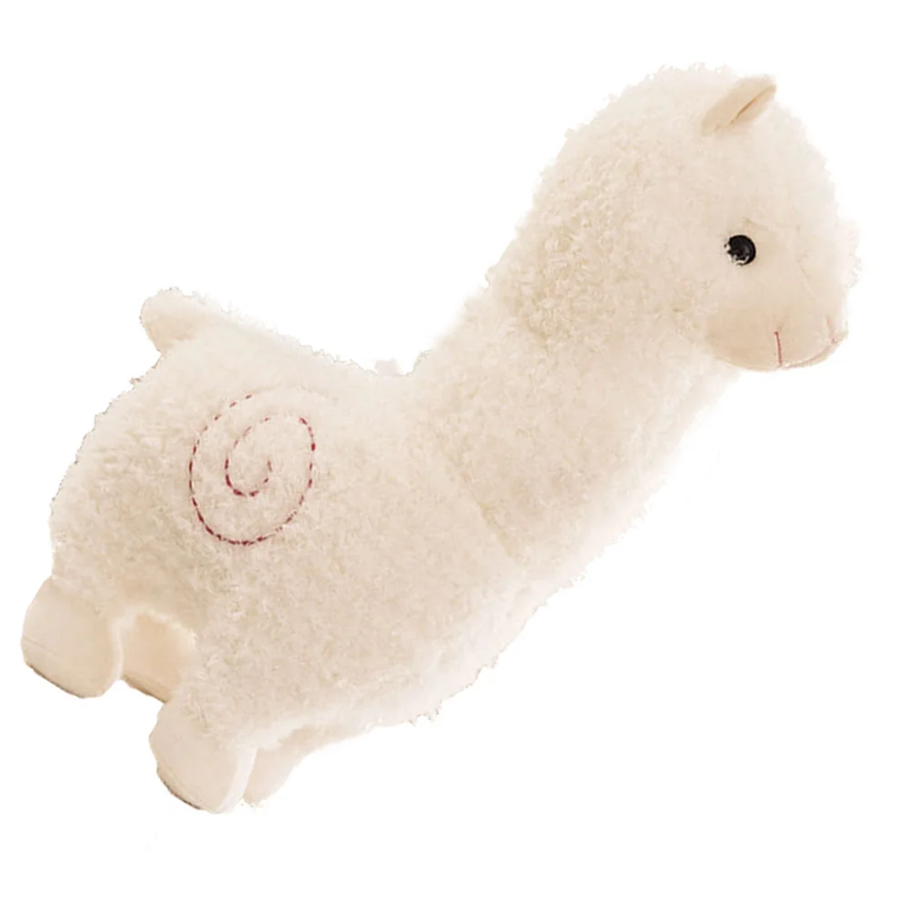 

Alpaca Plush Stuffed Chic Sheep Toys for Kids Lovers Birthday Gift 28cm ( White )