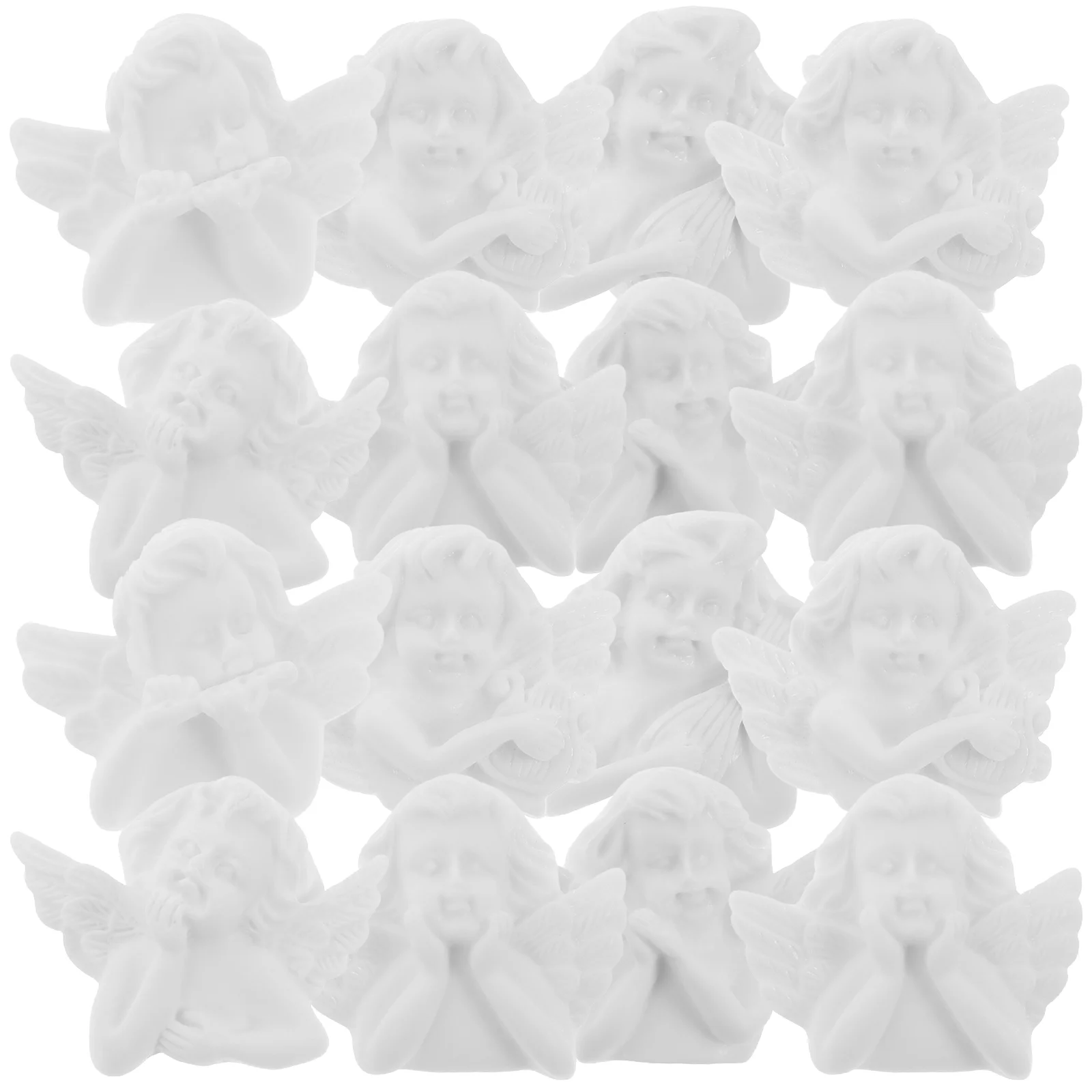 

30 Pcs DIY Accessories Nativity Crafts Jewelry Making Accessory Supplies Baroque Angel Flatback Resin Angel Embellishments