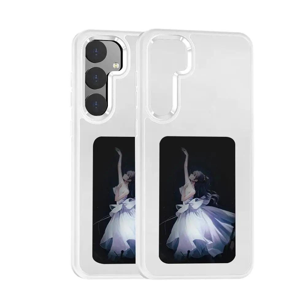 Nfc функциональный телефон для S24 Ultra Diy S Screen Phone Cover Cartoon Girl Fundas M5i4