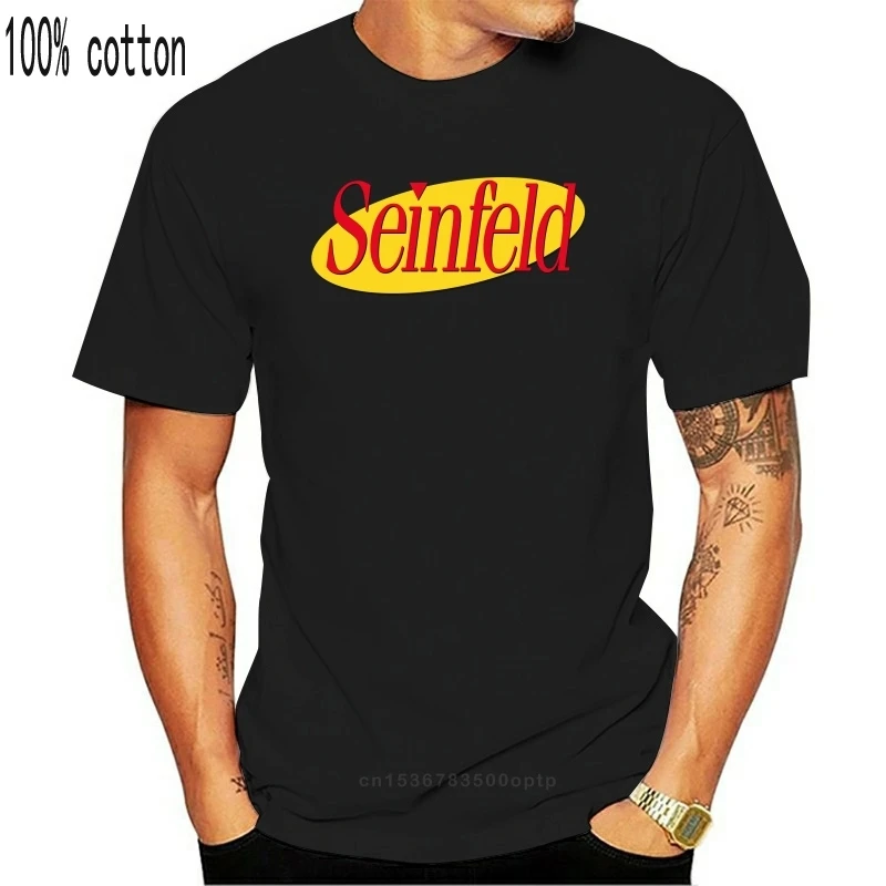 Футболка Seinfeld с логотипом 90-х Sitcom Tv Show футболка принтом Летние Стильные футболки