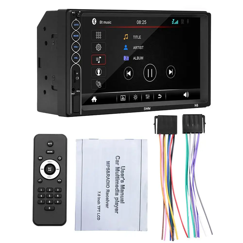 

N6 Double Din Car Stereo 7 Inch Touch Screen Car Audio Radio Car MP5 MP3 Player Compatible For X-R Interconnect