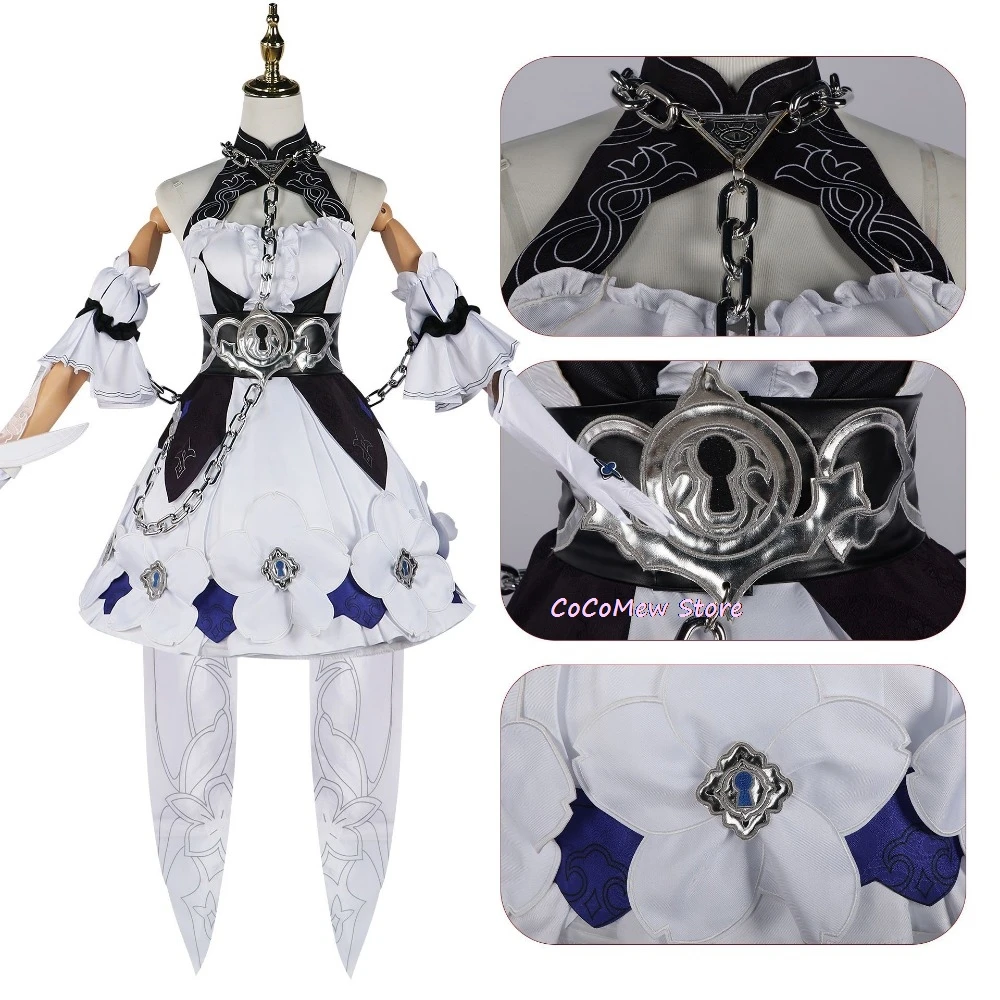 Костюм для косплея Honkai Impact 3 Seele Vollerei черно-белый костюм в стиле Нимфа CP