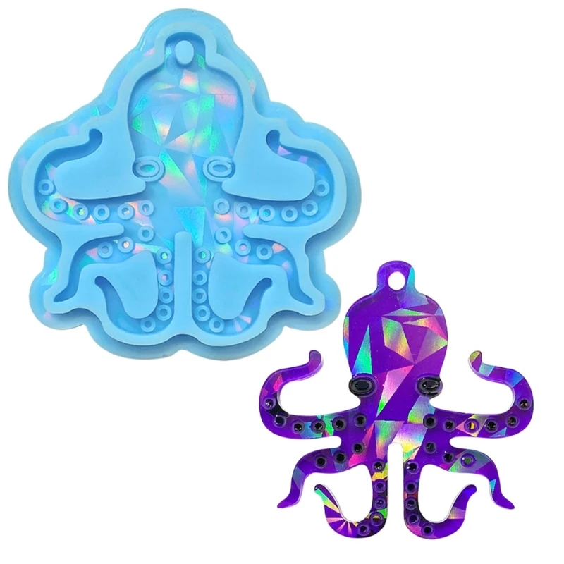 

Силиконовая форма в форме осьминога, форма для отлива эпоксидной смолы для подвесок «сделай сам»