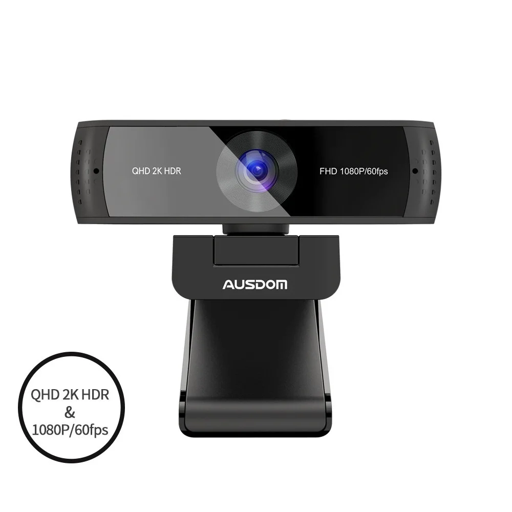

New AW651 QHD 2K HDR 30FPS Webcam Autofocus 1080P 60FPS Web Camera With Noise-cancelling Mics and Free Privacy Cover for Live